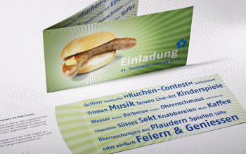 Einladungskarte für vacances