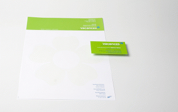 Briefbogendesign für vacances
