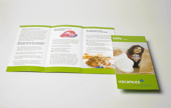Flyergestaltung für vacances