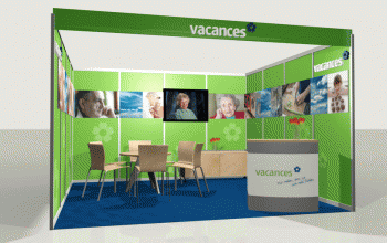 Messestand für vacances
