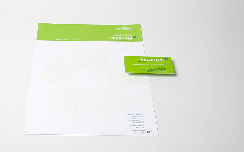 Briefbogendesign für vacances