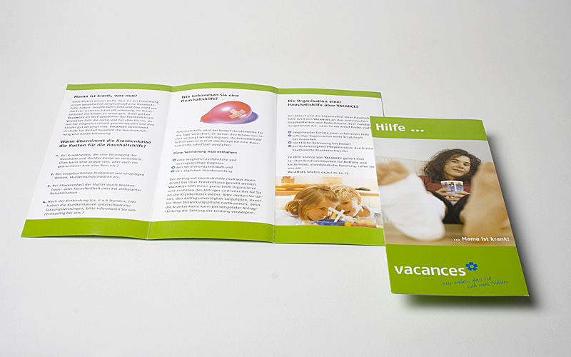 Flyergestaltung für vacances