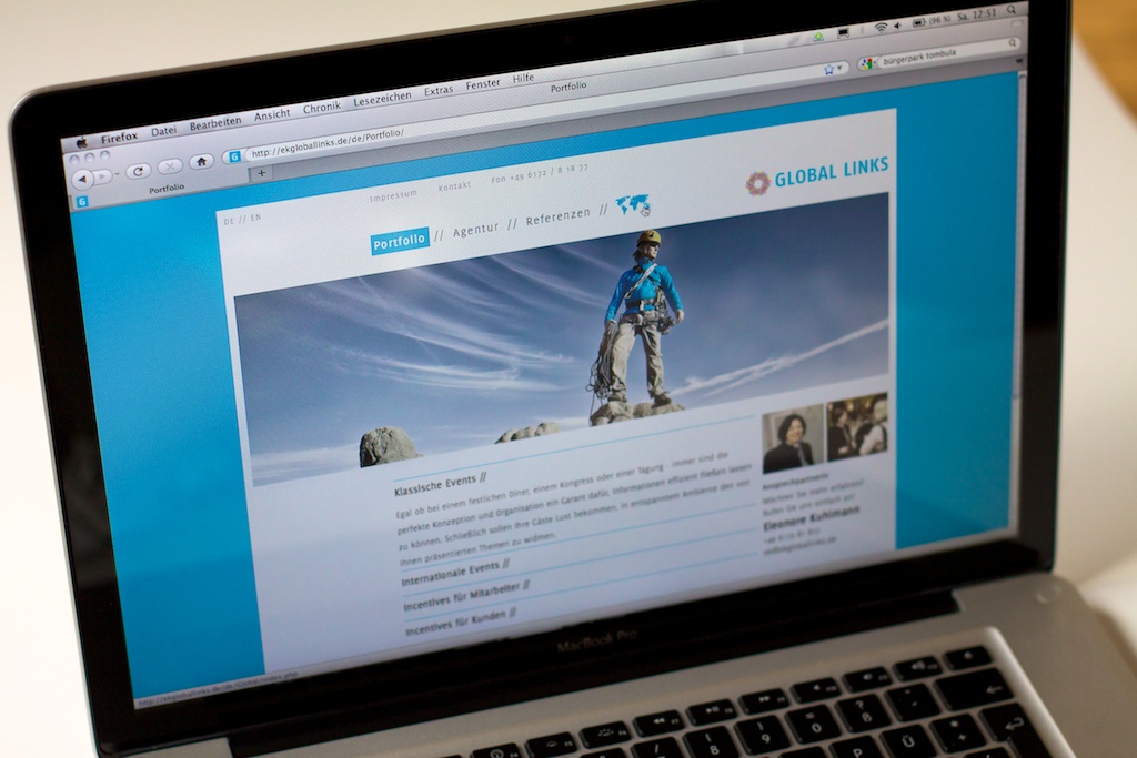 Website global links