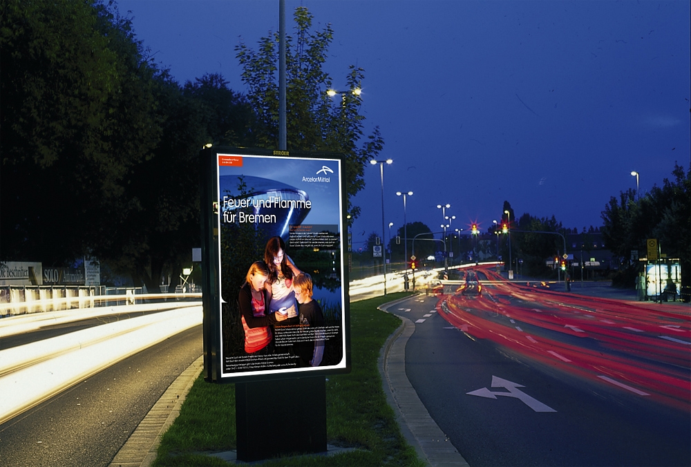 Plakatentwurf arcelor bremen