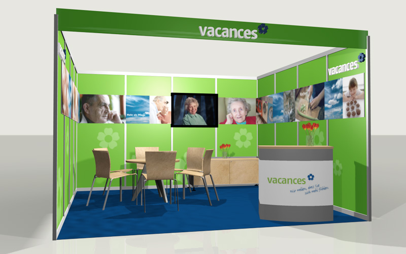 Messestand für vacances